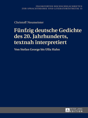 cover image of Fünfzig deutsche Gedichte des 20. Jahrhunderts, textnah interpretiert
